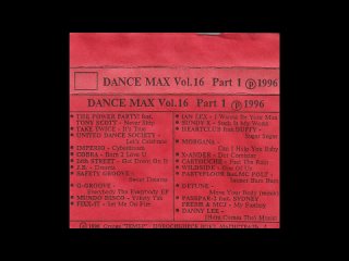 dance max vol. 16 part 1 (1996)