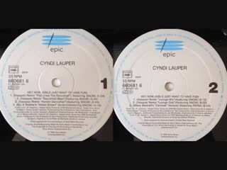 cyndi lauper hey now girls just want to have fun (remixes - maxi single full) 1994 granny